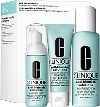 Fragrances, Perfumes, Cosmetics Set - Clinique Anti-Blemish Basics Set (f/cr/50ml + foam/50ml + lot/200ml)