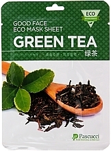 Fragrances, Perfumes, Cosmetics Face Mask with Green Tea Extract - Amicell Pascucci Good Face Eco Mask Sheet Green Tea