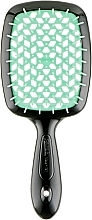 Fragrances, Perfumes, Cosmetics Hairbrush, black with mint - Janeke Superbrush