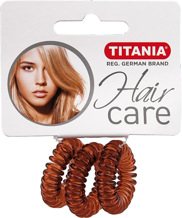 Anti Ziep Hair Tie, brown - Titania — photo N1