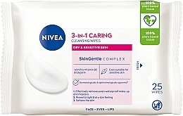 Soothing Makeup Remover Biodegradable Wipes - Nivea Biodegradable Cleansing Wipes 3in1 — photo N1