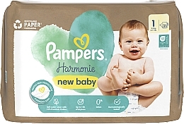 Harmonie New Baby Diapers, size 1, 2-5 kg, 35 pcs. - Pampers — photo N2