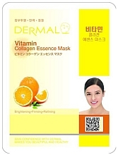 Fragrances, Perfumes, Cosmetics Collagen Sheet Mask with Vitamins - Dermal Vitamin Collagen Essence Mask