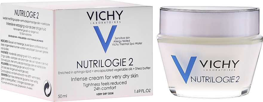 Cream for Very Dry Skin - Vichy Nutrilogie 2 Intensive for Dry Skin — photo N1