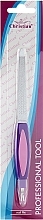 Natural Nail File with Trimmer CNF-411, purple - Christian — photo N1