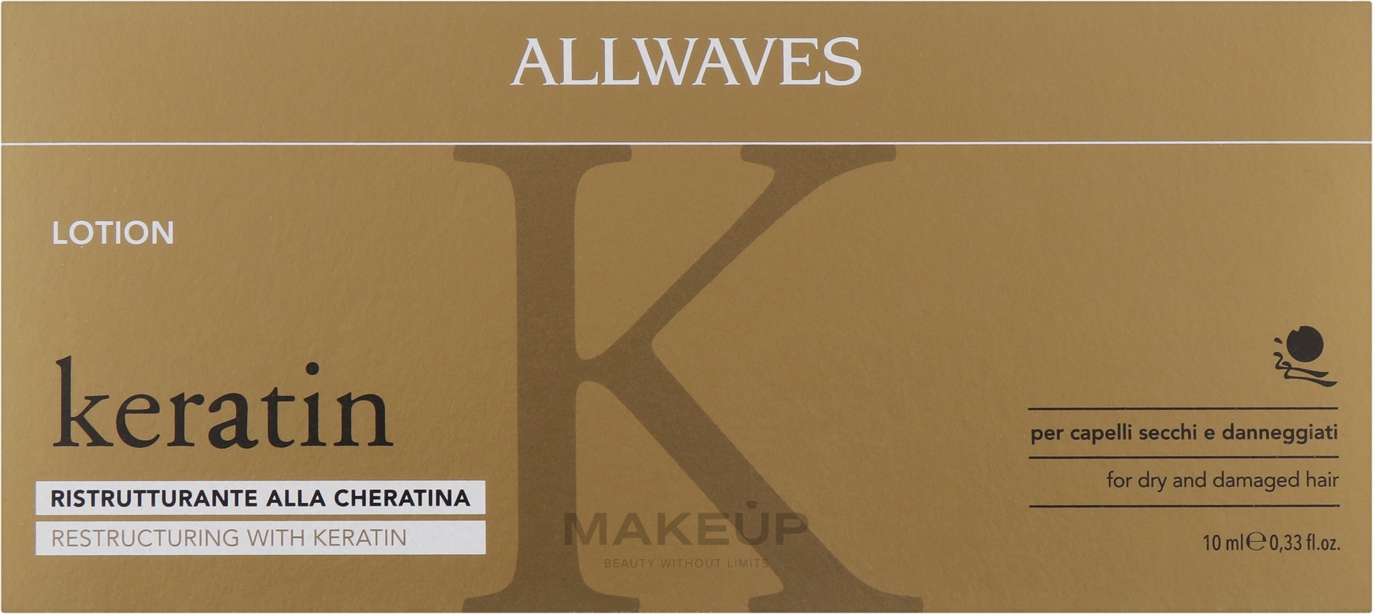 Keratin Hair Lotion - Allwaves Reconstructuring Keratin Lotion — photo 12 x 10 ml