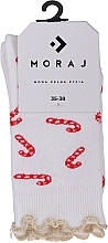 Fragrances, Perfumes, Cosmetics Women Christmas Socks, CSL300-092, white - Moraj