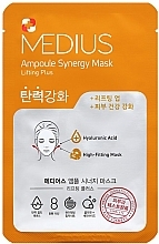 Fragrances, Perfumes, Cosmetics Firming Face Mask - Medius Ampoule Synergy Mask Lifting Plus Mini