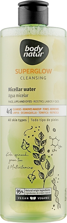 Micellar Water for All Hair Types - Body Natur Superglow Micellar Water — photo N3
