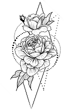 Temporary Flash-Tattoo "Geometric Rose" - Arley Sign — photo N4