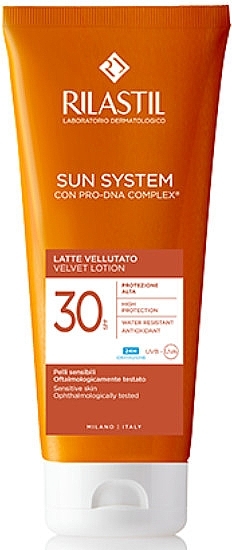 Velvety Sunscreen Lotion - Rilastil Sun System Velvet Lotion SPF30 — photo N1