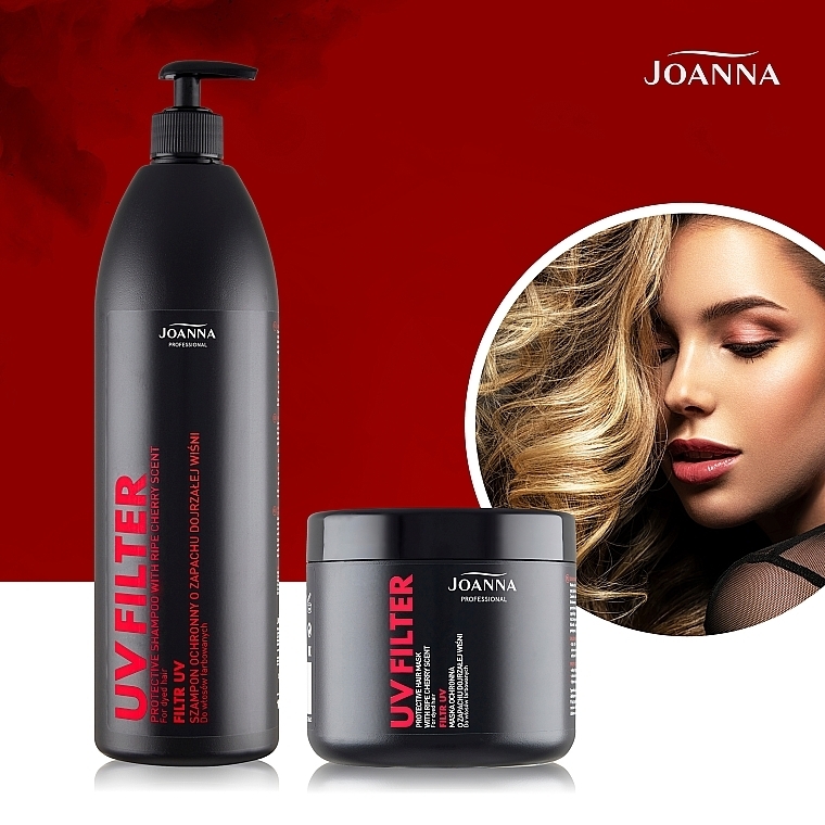 UV Filter Cherry Scent Shampoo for Colored Hair - Joanna Professional Hairdressing Shampoo — photo N9