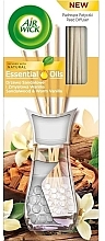 Fragrances, Perfumes, Cosmetics Sandalwood & Warm Vanilla Reed Diffuser - Air Wick Essential Oils Reed Diffuser Sandalwood & Warm Vanilla