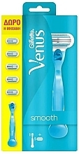 Fragrances, Perfumes, Cosmetics Razor with 5 Cartridges - Gillette Venus Smooth