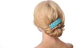 Hair Clip 'Turquoise dots' - Kosmart — photo N2