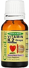 Berry Flavor Children Organic Vitamin K2, drops - Child Life Organic Vitamin K2 Drops — photo N1