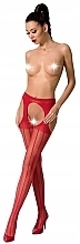 Fragrances, Perfumes, Cosmetics Erotic Tights with Access S018, red - Passion