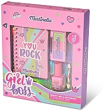 Notebook & Beauty Set - Martinelia Girl Boss Notebook & Beauty Set (nail/polish/1 pcs + eye/shadow/1 pcs + note/book/1 pcs) — photo N2