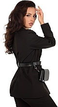 Eco-Leather Belt 'Good Girl', black - MAKEUP Women's PU Leather Belt (1pc) — photo N2