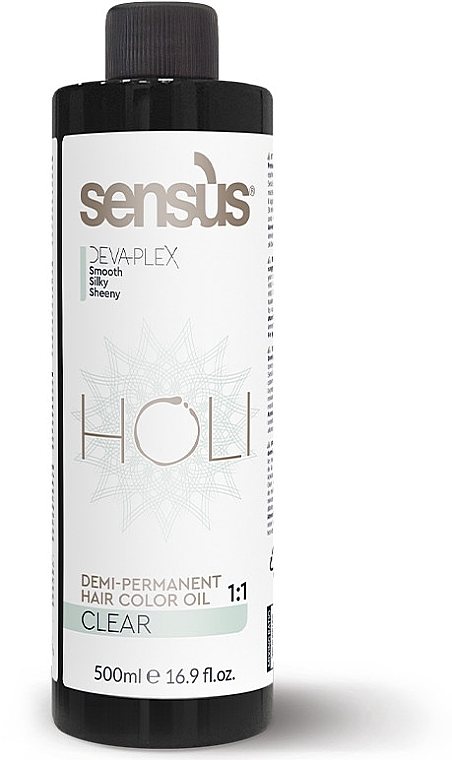 Color Intensity Regulator - Sensus Holi Demi Permanent Color Oil Clear — photo N1