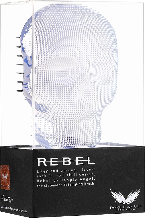 Hair Brush - Tangle Angel Rebel Brush White Chrome — photo N12