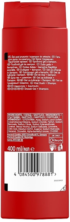 Shower Gel - Old Spice Original Shower Gel — photo N2