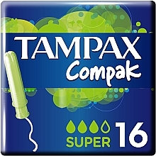 Fragrances, Perfumes, Cosmetics Tampons with Applicator, 16 pcs - Tampax Compak Super