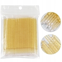 Fragrances, Perfumes, Cosmetics Lash Microapplicator, golden glitter, 100 pcs - Lewer Krystal