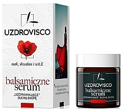 Fragrances, Perfumes, Cosmetics Balsamic Poppy Serum for Dry Skin - Uzdrovisco Balsamic Serum Face