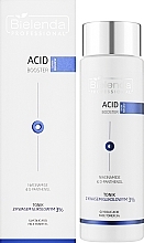 Face Cream with 3% Glycolic Acid - Bielenda Professional Acid Booster Tonic — photo N2