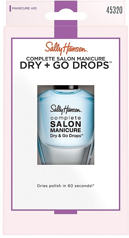 Fast Dry Top Coat - Sally Hansen Salon Manicure Dry And Go Drops — photo N2