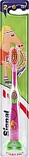 Fragrances, Perfumes, Cosmetics Kids Toothbrush, pink-green - Signal Kids Sticky Feet Ultra Soft 2-6 Years