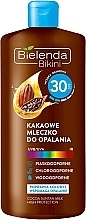 Fragrances, Perfumes, Cosmetics Cocoa Tan Milk SPF30 - Bielenda Bikini Cocoa Suntan Milk High Protection