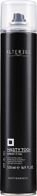 Extra Strong Hold Hair Spray - Alter Ego Hasty Too Spray It On Extra Strong Hairspray — photo N1