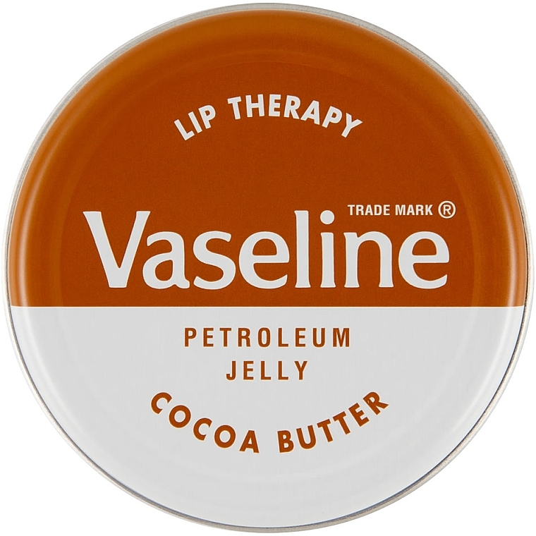 Lip Balm "Cocoa" - Vaseline Lip Therapy Cocoa Butter Lips Balm — photo N1