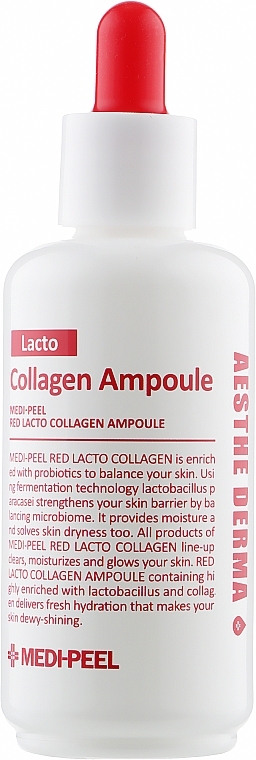 Ampoule Serum with Collagen & Bifidobacteria - MEDIPEEL Red Lacto Collagen Ampoule — photo N1