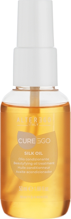 Anti-Frizz Hair Oil - Alter Ego CureEgo Silk Oil Beautyfying Oil Treatment — photo N2