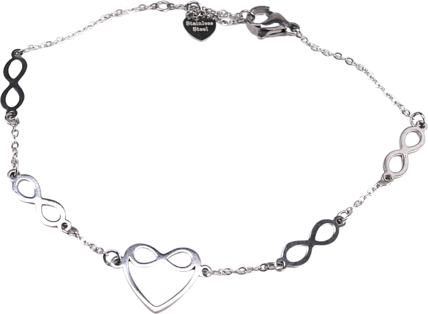 Women Bracelet, heart and infinity, silver - Lolita Accessoires — photo N1