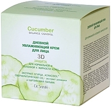 Fragrances, Perfumes, Cosmetics Moisturizing Day Cream for Face - Dr. Sante Cucumber Balance Control