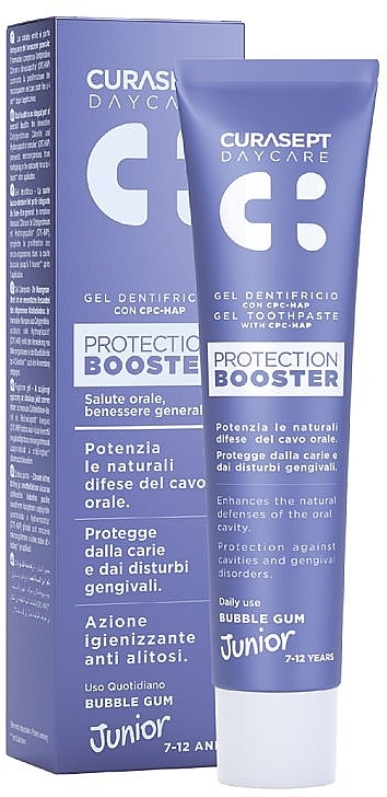 Kids Toothpaste - Curaprox Curasept Day Care Protection Booster Junior Gel Toothpaste — photo N1