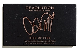 Eye Makeup Palette - Makeup Revolution X Carmi Kiss Of Fire Palette — photo N2