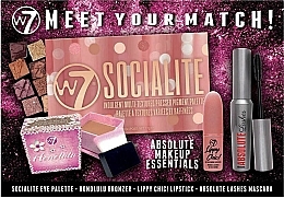 Set - W7 Meet Your Match Gift Set (mascara/13ml + palette/17/g + lipstick/3.5g + bronzer/6g) — photo N2