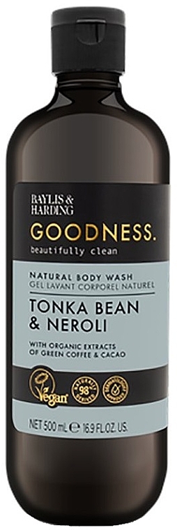 Shower Gel - Baylis & Harding Goodness Tonka Bean & Neroli Body Wash — photo N1