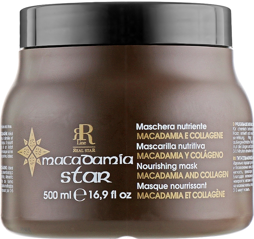 Hair Mask with Macadamia Oil & Collagen - RR Line Macadamia Star — photo N3