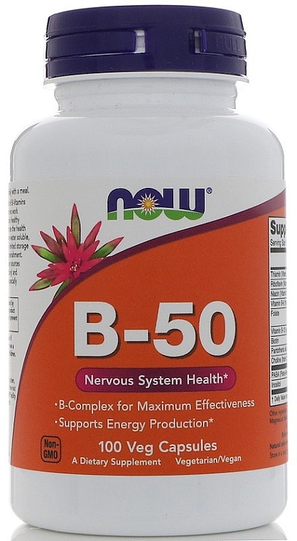 Vitamins B-50 Capsules - Now Foods Vitamin B-50 Capsules — photo N1