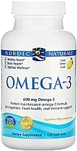 Dietary Supplement with Lemon Flavor "Omega-3" - Nordic Naturals Omega-3 Lemon — photo N1