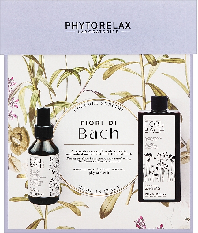 Set - Phytorelax Laboratories Bach Flowers (sh/gel/250ml + oil/100ml) — photo N1