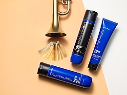 Leave-In Deep Nourishing & Heat Protection for Blonde Hair - Matrix Total Results Brass Off Blonde Threesome — photo N4