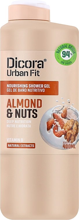 Vitamin B Shower Gel "Almond & Milk" - Dicora — photo N1