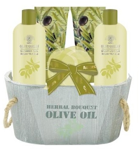 Set, 6 products - Aurora Herbal Bouquet Olive Oil — photo N1